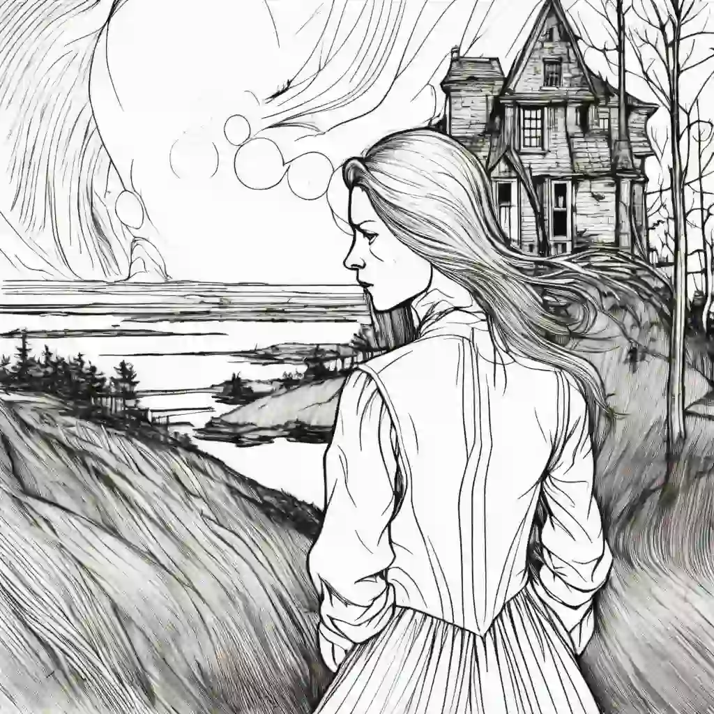 Christina's World by Andrew Wyeth coloring pages